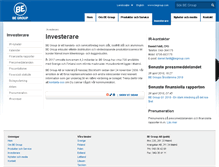 Tablet Screenshot of investors.begroup.com
